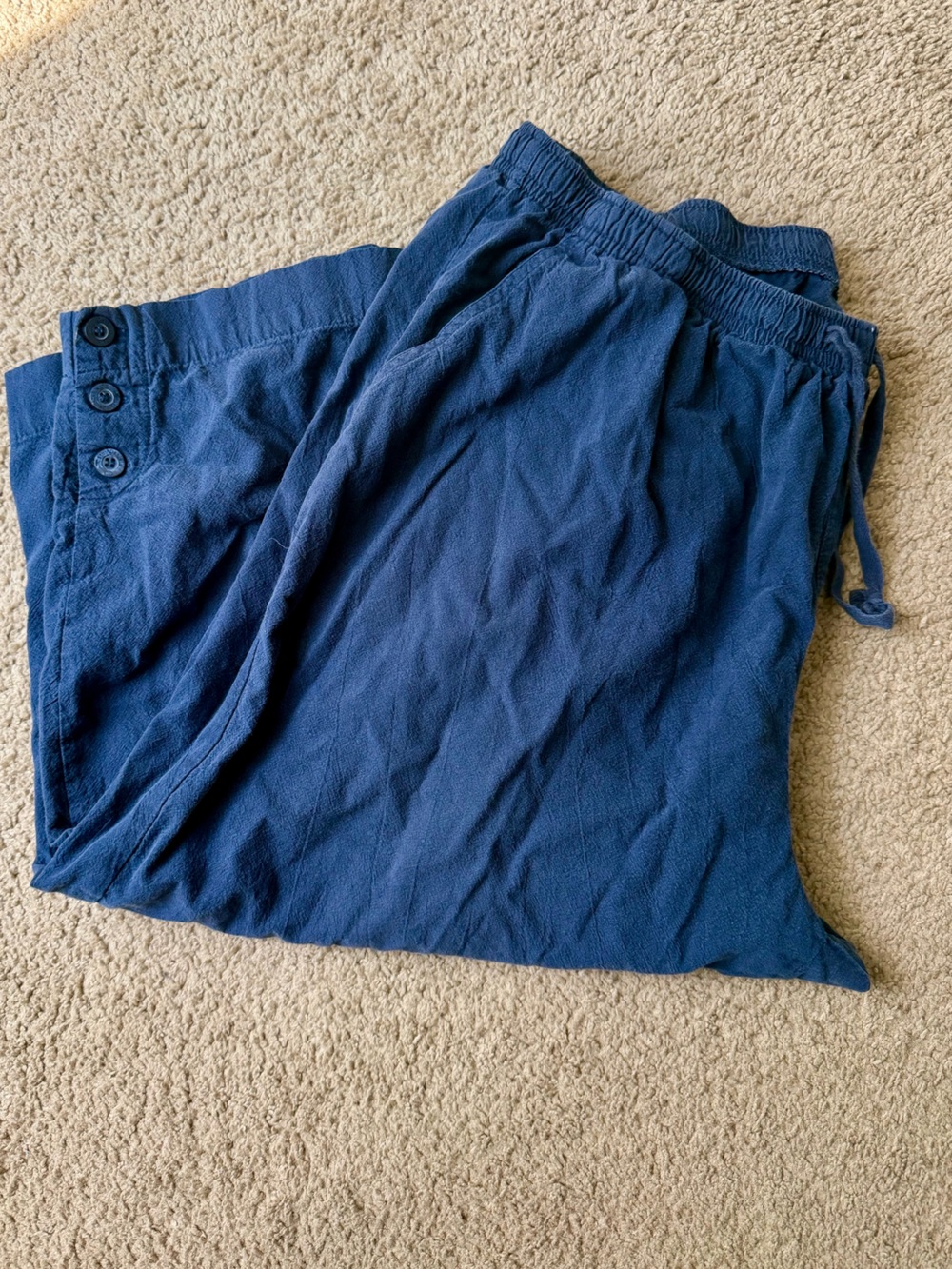 Cathy Daniels Navy Drawstring Bermuda Shorts
